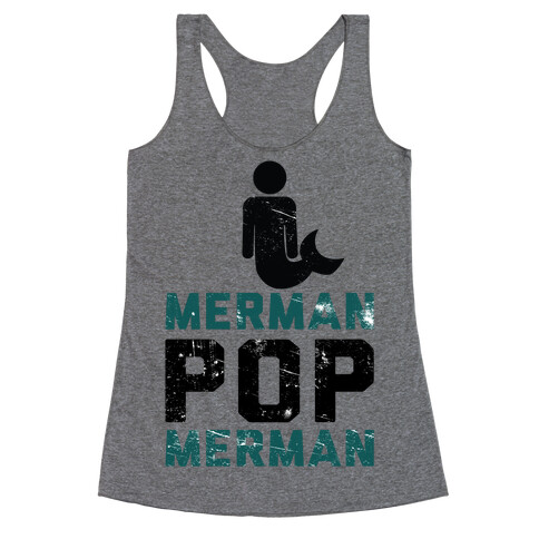 Merman Pop Merman (Tank) Racerback Tank Top