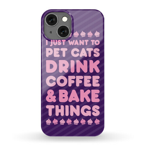 Pet Cats Drink Coffee Bake Things Phone Case