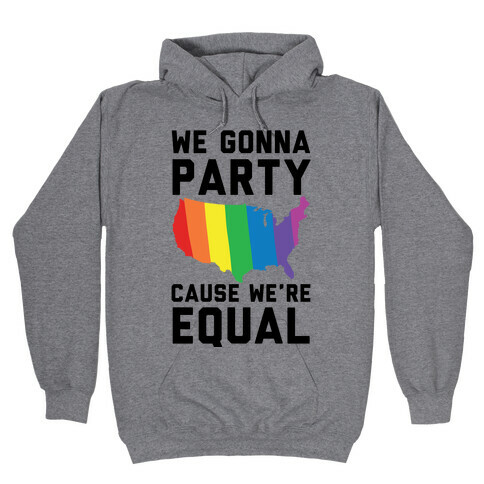 We Gonna Party Cause We're Equal Hooded Sweatshirt