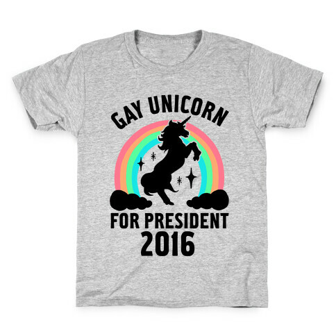 Gay Unicorn For President 2016 Kids T-Shirt