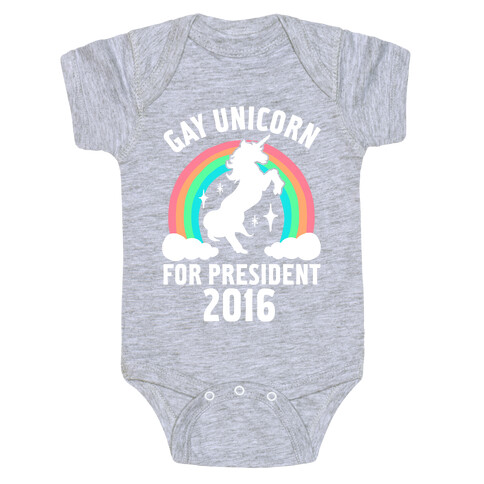 Gay Unicorn For President 2016 Baby One-Piece