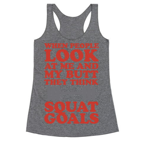 Squat Goals Racerback Tank Top