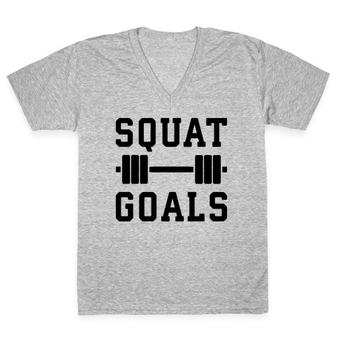 Squat Goals V-Neck Tee Shirt