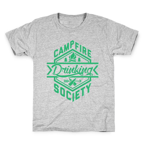 Campfire Drinking Society Kids T-Shirt