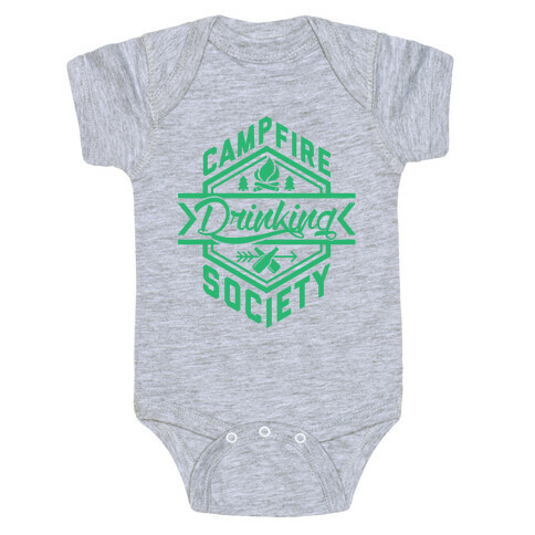 Campfire Drinking Society Baby One-Piece