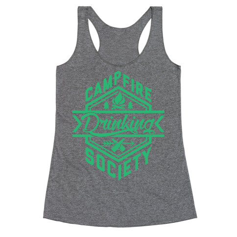 Campfire Drinking Society Racerback Tank Top