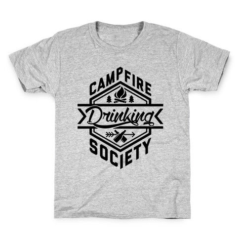 Campfire Drinking Society Kids T-Shirt