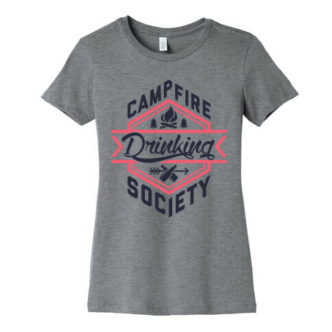 Campfire Drinking Society Womens T-Shirt