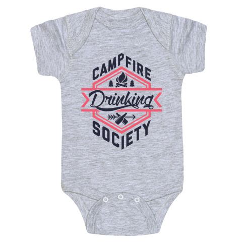 Campfire Drinking Society Baby One-Piece