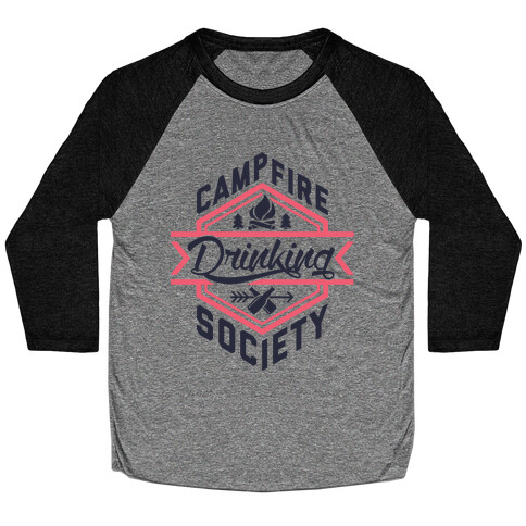 Campfire Drinking Society Baseball Tee