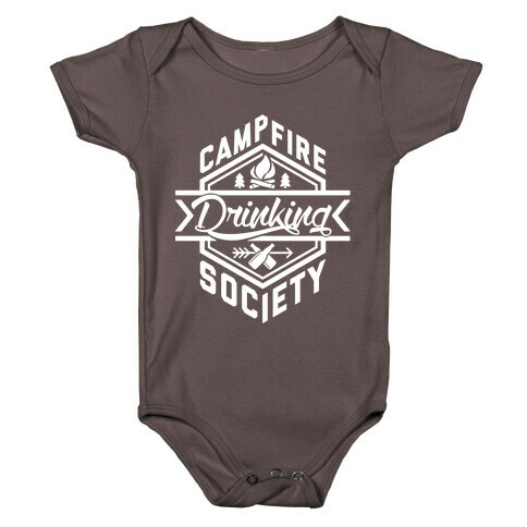 Campfire Drinking Society Baby One-Piece
