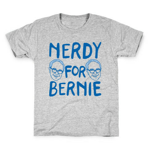 Nerdy For Bernie Kids T-Shirt
