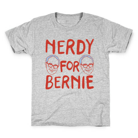 Nerdy For Bernie Kids T-Shirt