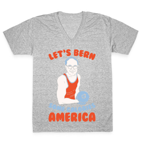 Let's Bern Some Calories America V-Neck Tee Shirt