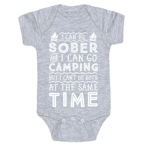 Sober Camping Baby One-Piece