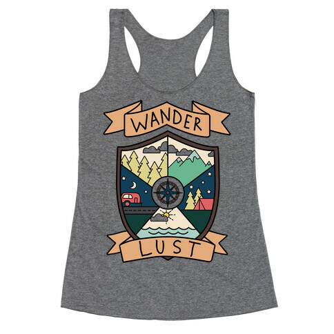 Wanderlust Crest Racerback Tank Top