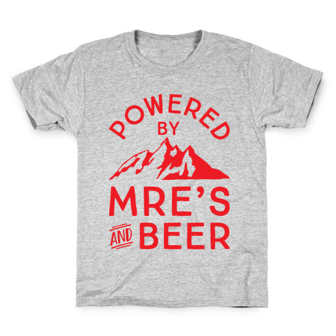Powered By MREs And Beer Kids T-Shirt