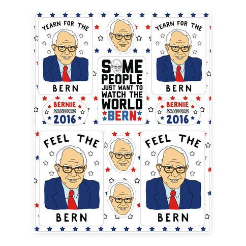 Feel The Bern  Stickers and Decal Sheet