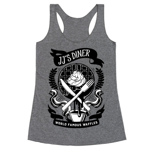 JJ's Diner: Belgian Waffle Crest Racerback Tank Top