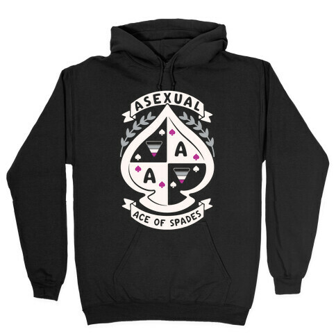 Asexual Crest Hooded Sweatshirt