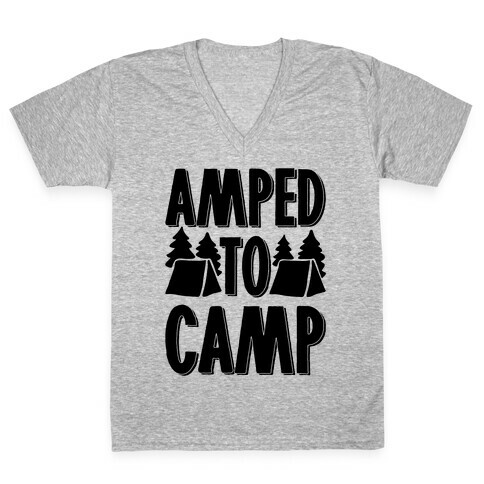 Amped To Camp V-Neck Tee Shirt