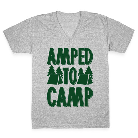 Amped To Camp V-Neck Tee Shirt