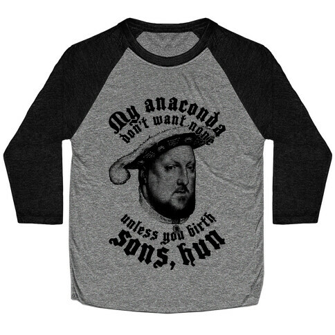 Henry VIII Anaconda Baseball Tee