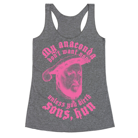 Henry VIII Anaconda Racerback Tank Top