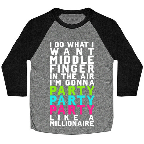 Party Party Party Baseball Tee