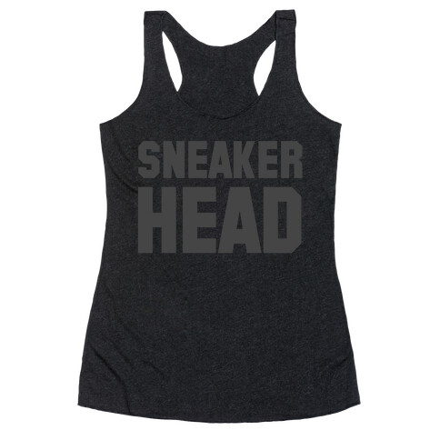 Sneaker Head Racerback Tank Top