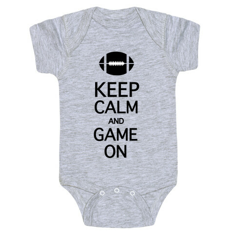 Keep Calm and Game On Baby One-Piece