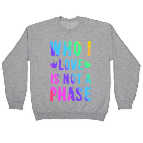 Who I Love is Not a Phase Pullover