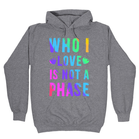 Who I Love is Not a Phase Hooded Sweatshirt