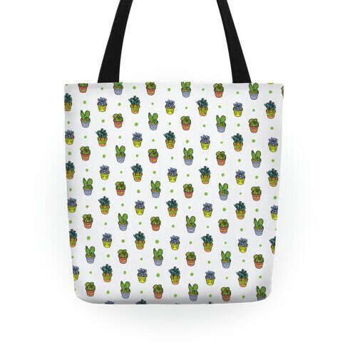 Succulent Pattern Tote