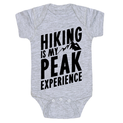 Hiking Is My Peak Experience Baby One-Piece