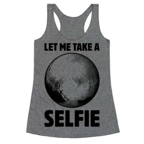 Pluto Selfie Racerback Tank Top