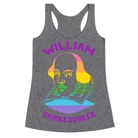 William ShakesQueer Racerback Tank Top