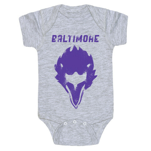 Vintage Baltimore Football Baby One-Piece