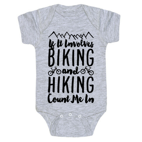 Biking and Hiking Baby One-Piece