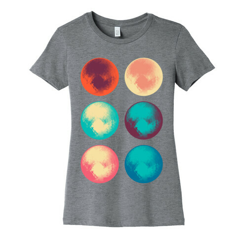 Pop Art Pluto Womens T-Shirt