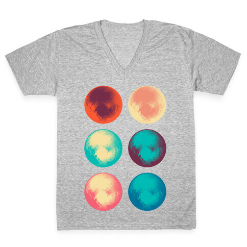Pop Art Pluto V-Neck Tee Shirt