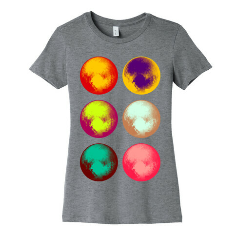 Pop Art Pluto Womens T-Shirt