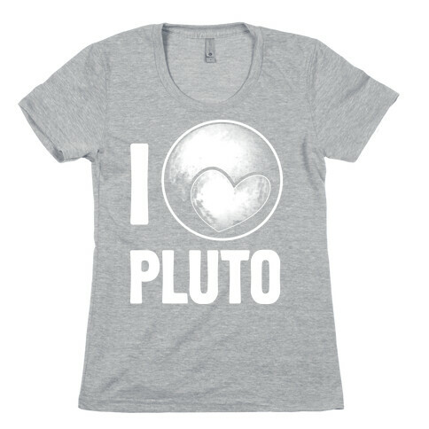 I Heart Pluto Womens T-Shirt