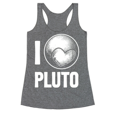 I Heart Pluto Racerback Tank Top