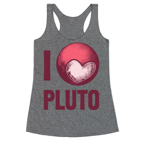 I Heart Pluto Racerback Tank Top
