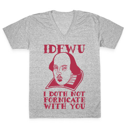 Shakespeare IDFWU V-Neck Tee Shirt