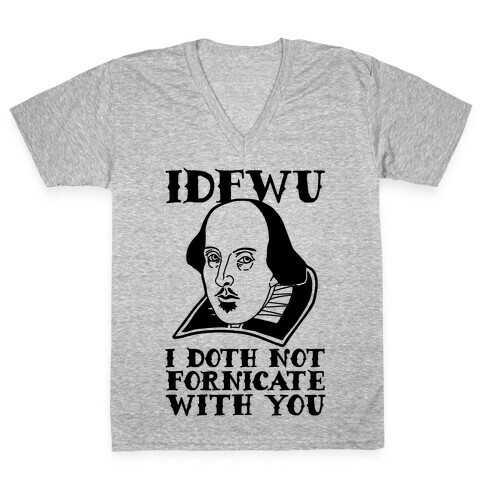 Shakespeare IDFWU V-Neck Tee Shirt