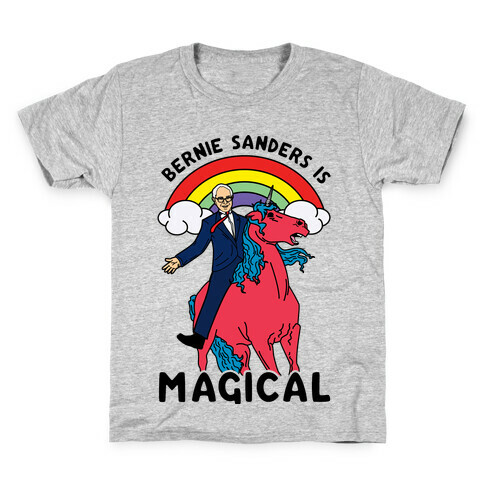 Bernie Sanders on a Magical Unicorn Kids T-Shirt