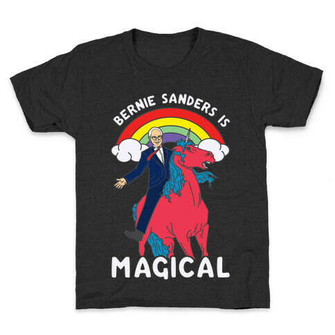 Bernie Sanders on a Magical Unicorn Kids T-Shirt