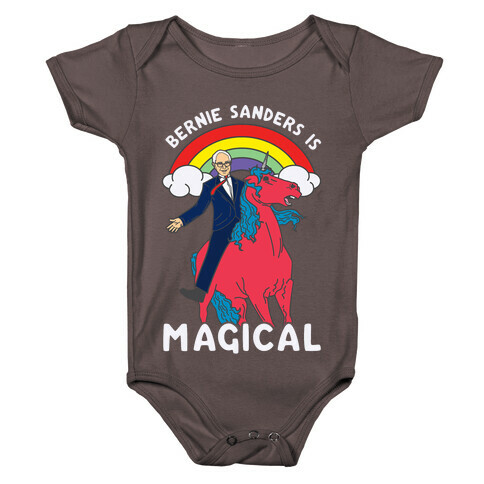 Bernie Sanders on a Magical Unicorn Baby One-Piece